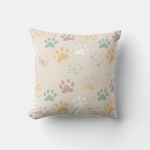 Paw Print Pattern Kissen