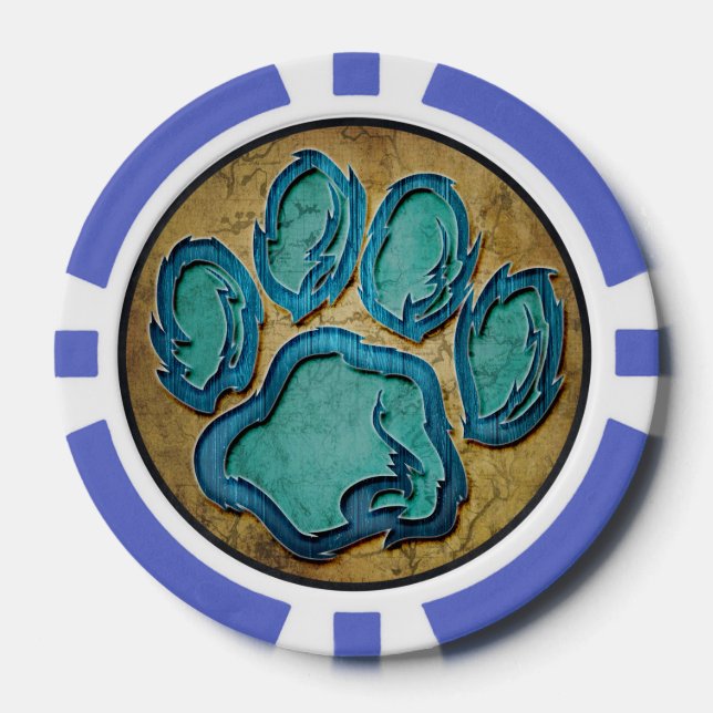 Paw Print Pokerchips (Vorderseite)