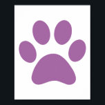 Paw Print Poster<br><div class="desc">Fun Paw Print Design für Tierfreunde!</div>