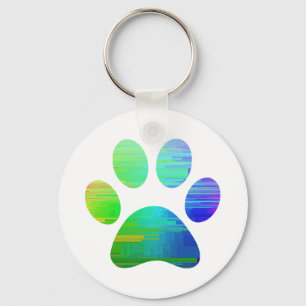 Paw Print Schlüsselanhänger
