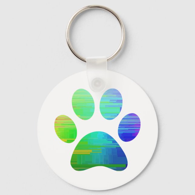 Paw Print Schlüsselanhänger (Vorderseite)