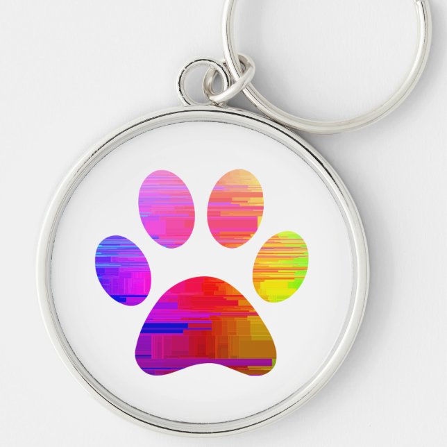 Paw Print Schlüsselanhänger (Vorne)