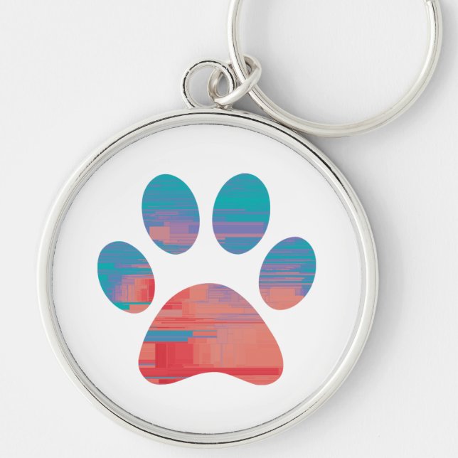 Paw Print Schlüsselanhänger (Vorne)