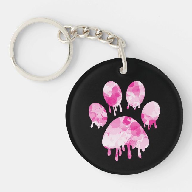 Paw Print Schlüsselanhänger (Vorderseite)