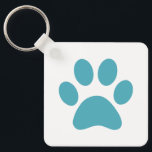 Paw Print Schlüsselanhänger<br><div class="desc">Fun Paw Print Design für Tierfreunde!</div>