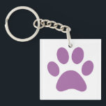 Paw Print Schlüsselanhänger<br><div class="desc">Fun Paw Print Design für Tierfreunde!</div>