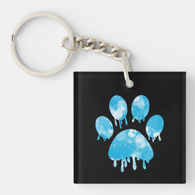 Paw Print Schlüsselanhänger (Vorderseite)