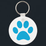Paw Print Schlüsselanhänger<br><div class="desc">Fun Paw Print Design für Tierfreunde!</div>