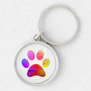 Paw Print Schlüsselanhänger