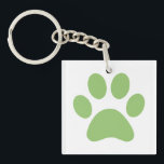 Paw Print Schlüsselanhänger<br><div class="desc">Fun Paw Print Design für Tierfreunde!</div>