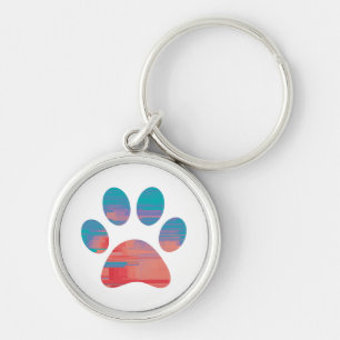 Paw Print Schlüsselanhänger