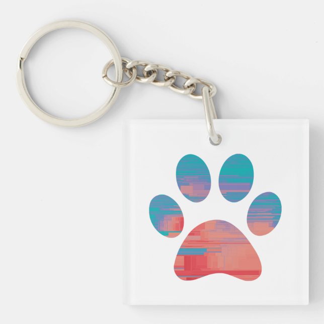 Paw Print Schlüsselanhänger (Vorderseite)