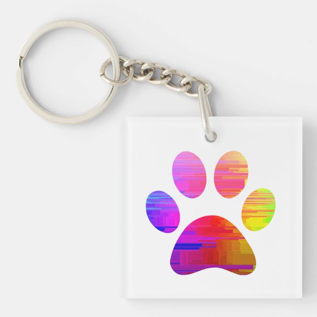 Paw Print Schlüsselanhänger (Vorderseite)
