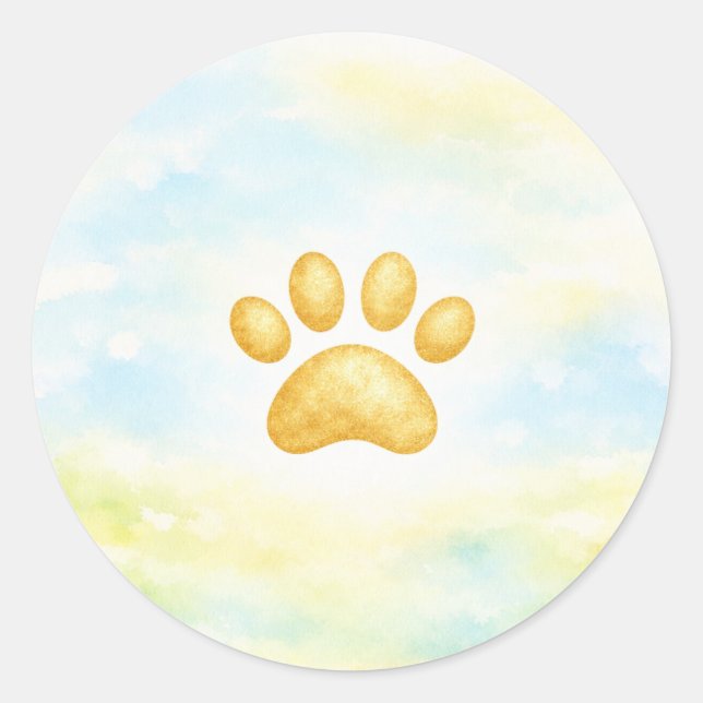 Paw Print Sticker (Vorderseite)