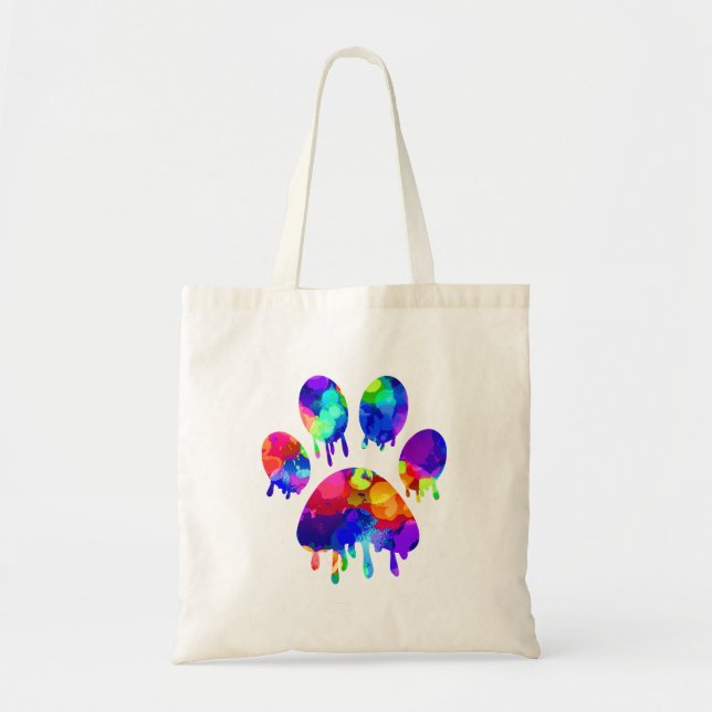Paw Print Tragetasche (Vorne)