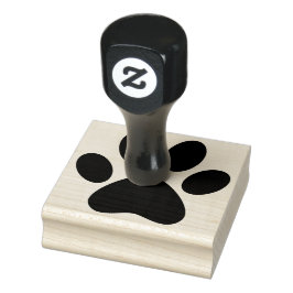 Paw Print Verlassen Tier Katze Hund einfach groß Gummistempel