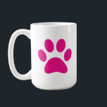 Paw PrintCoffee-Tasse Kaffeetasse<br><div class="desc">Pfau, Druck, Hund, Katze, Haustier, Welpe, Kätzchen, Beileid, Keepake, Erinnerung</div>