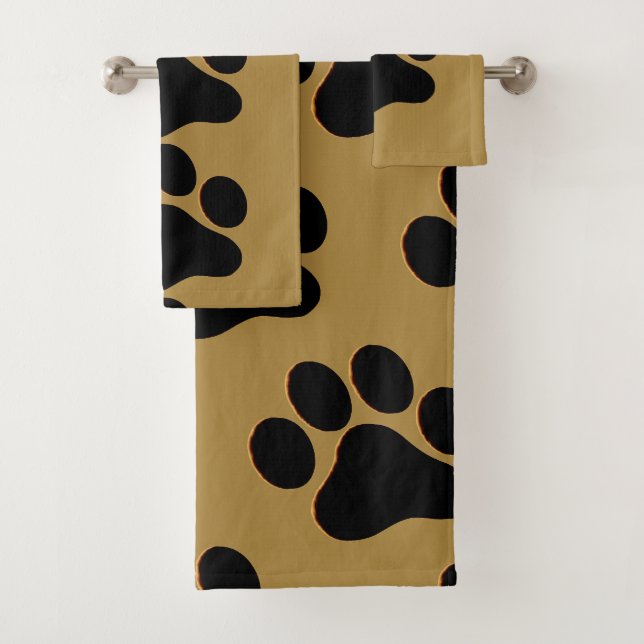 Paw Prints Badhandtuch Set (Insitu)