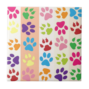 Paw Prints Fliese