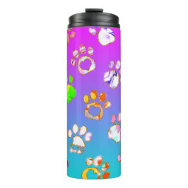 Paw Prints for Pet Lovers Thermosbecher