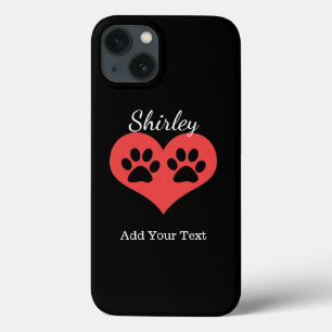 Paw Prints in meinem Herzen von Shirley Taylor Case-Mate iPhone Hülle