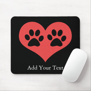 Paw Prints in meinem Herzen von Shirley Taylor Mousepad