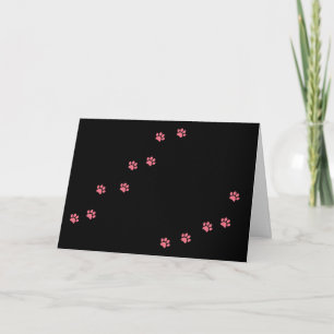 Paw Prints Karte