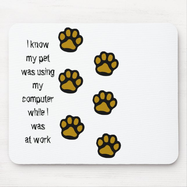 Paw Prints Mousepad (Vorne)