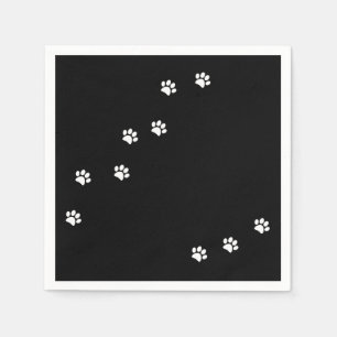 Paw Prints Napkins Serviette
