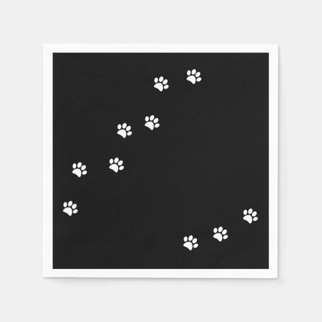Paw Prints Napkins Serviette (Vorderseite)