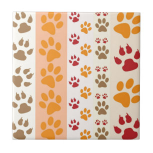 Paw Prints niedlich Hunde Liebhaber Fliese