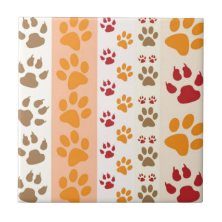 Paw Prints niedlich Hunde Liebhaber Fliese