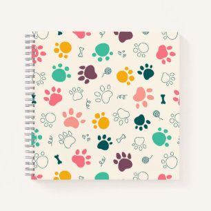 Paw Prints Notizbuch