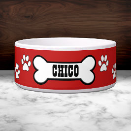 Paw Prints Personalisiert Pet Bowl Napf