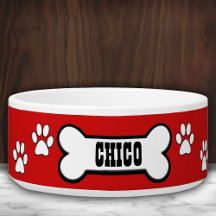 Paw Prints Personalisiert Pet Bowl