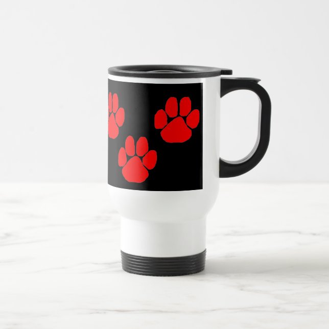 Paw Prints Reisebecher (Rechts)