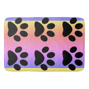 Paw Prints Rosa Glitzer Multicolor Rose Gold Ombre Badematte
