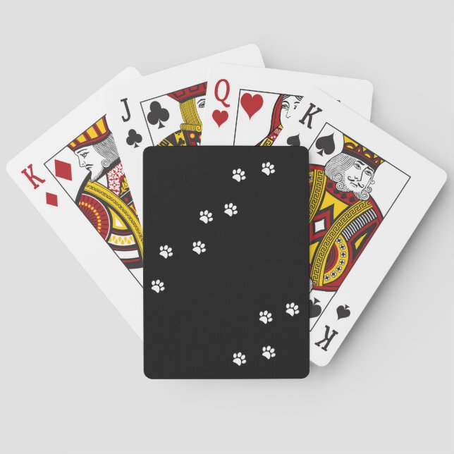 Paw Prints Spielkarten (Rückseite)