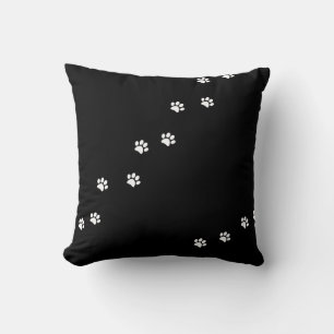 Paw Prints Throw Pillow Kissen