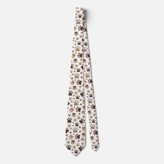 Paw Prints Tie Krawatte