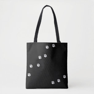 Paw Prints Tote Bag