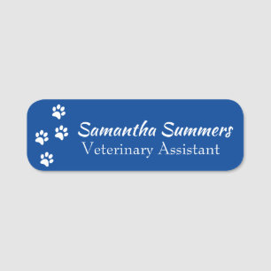Paw Prints Vet Veterinärgeschäft Hundefriseur Namensschild