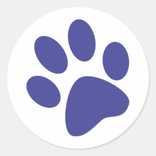 Paw Runder Aufkleber