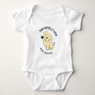 Paw-sitiv bester Babybruder passend für Geschwiste Baby Strampler