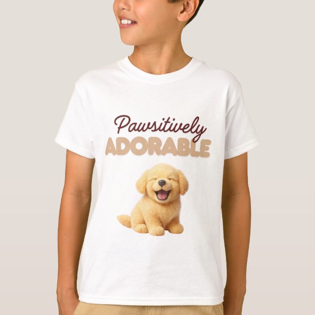 Paw-sitiv bezaubernd  T-Shirt (Vorderseite)