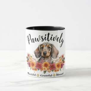 Paw-sitiv dankbar gesegnet süßer Hund Tasse