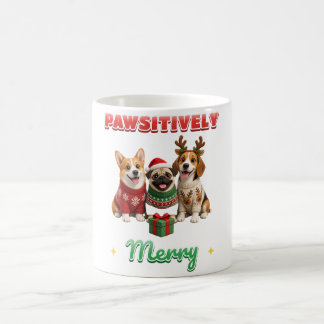 Paw-sitiv Frohes-Christfest-Pullover-Hunde-Tasse Kaffeetasse