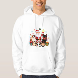 Paw-sitiv Fröhlich: Santas Fröhliche Menagerie Hoodie