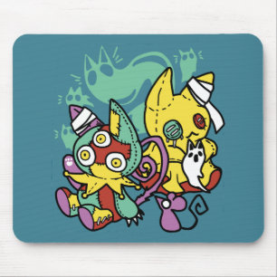 Paw-sitiv gruselig Monströse Halloween-Katzen Mousepad