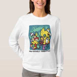 Paw-sitiv gruselig Monströse Halloween-Katzen T-Shirt
